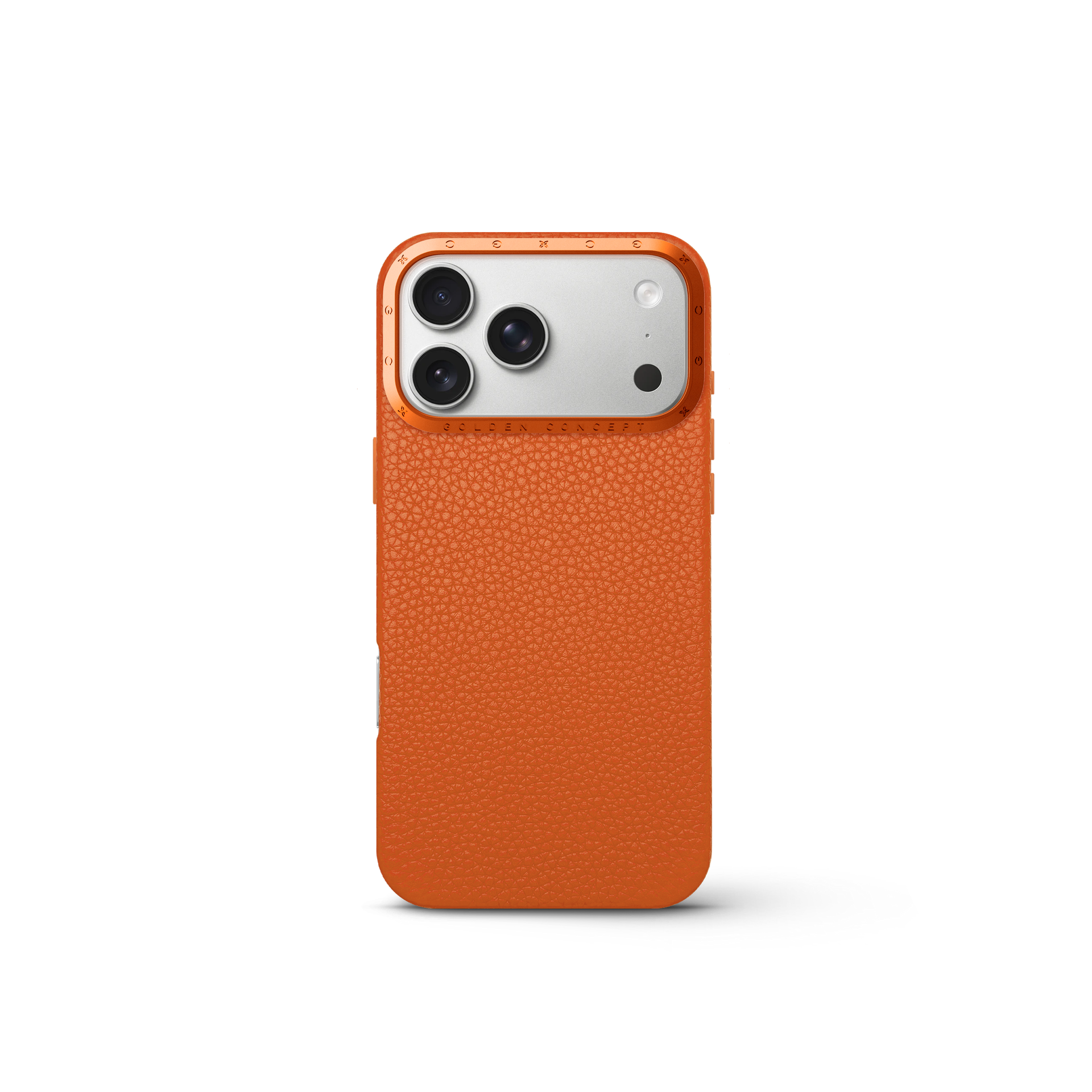 골든컨셉 아이폰17 케이스 - Full Grain Leather - Orange - 상세 이미지 2