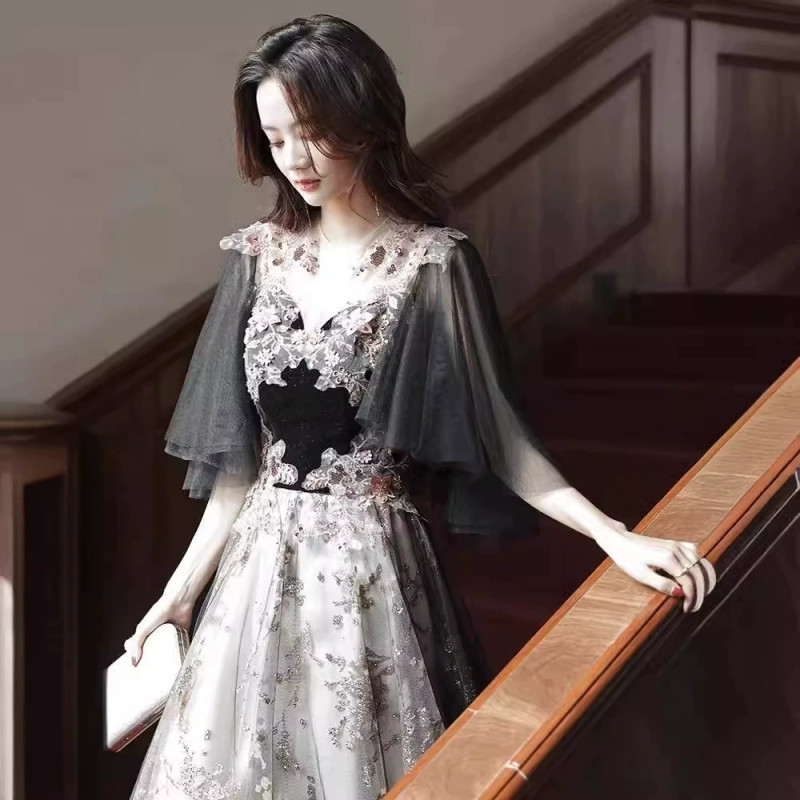 연주드레스 단체복 연주복 공연 합창 드레스 이브닝 - 상세 이미지 3