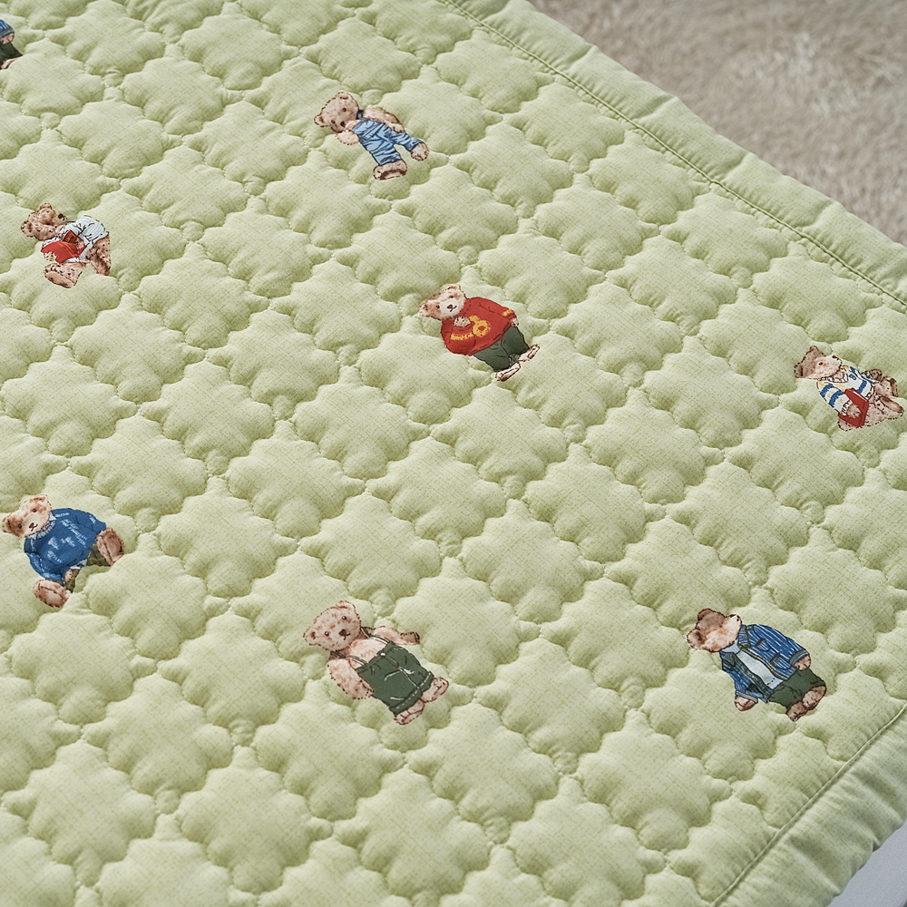 나라데코 키즈 마이크로 워싱 곰돌이 부드러운 침대패드 SS