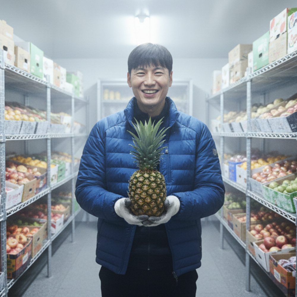 큰 골드 파인애플 1.7kg, 4개 - 메인 이미지