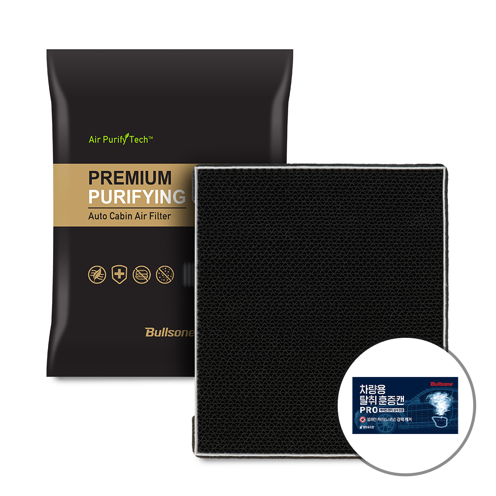[호환][불스원]프리미엄 공기청정 활성탄 자동차 차량용 에어컨필터 01