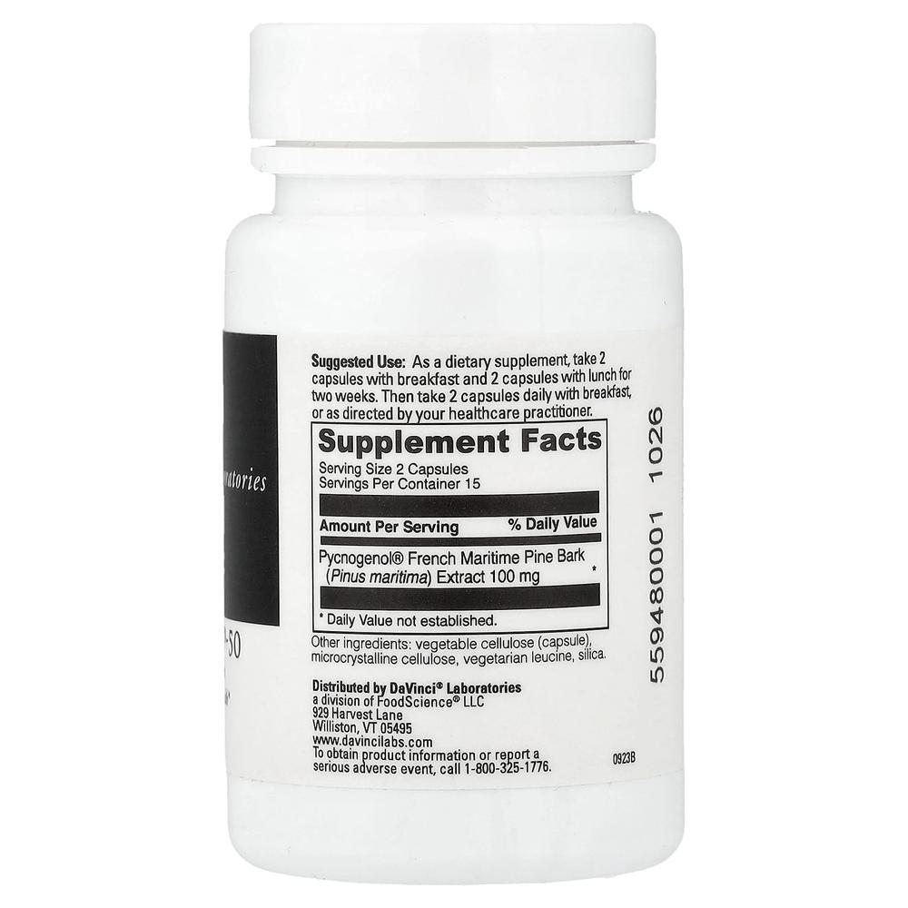 다비치 피크노제놀 프랑스 해송 소나무 껍질 추출물 50mg Pycnogenol 30정 - 상세 이미지 2