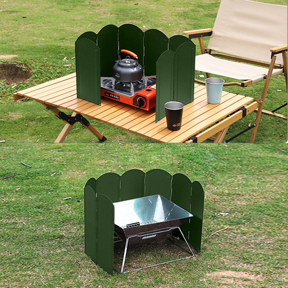 접이식 버너 바람막이 W120 x H40cm 캠핑 가림막