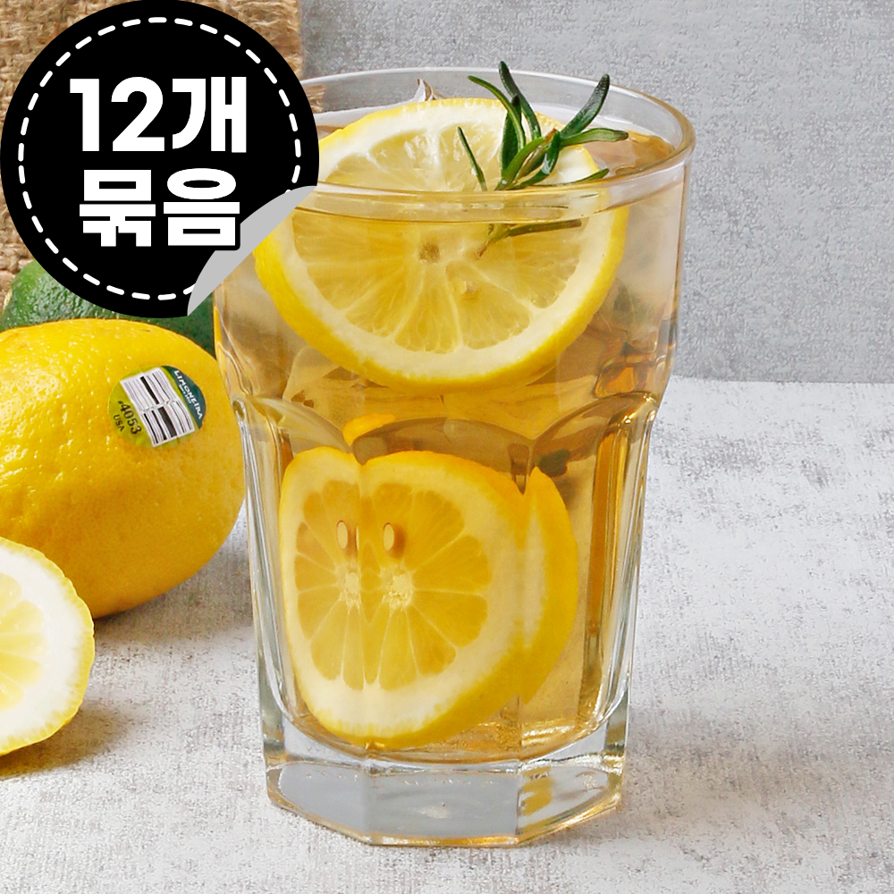 [무료배송] 튼튼한 리비 맥주잔 아이스 커피잔 아메리카노컵 355ml, 12개, 15238 - 상품 이미지