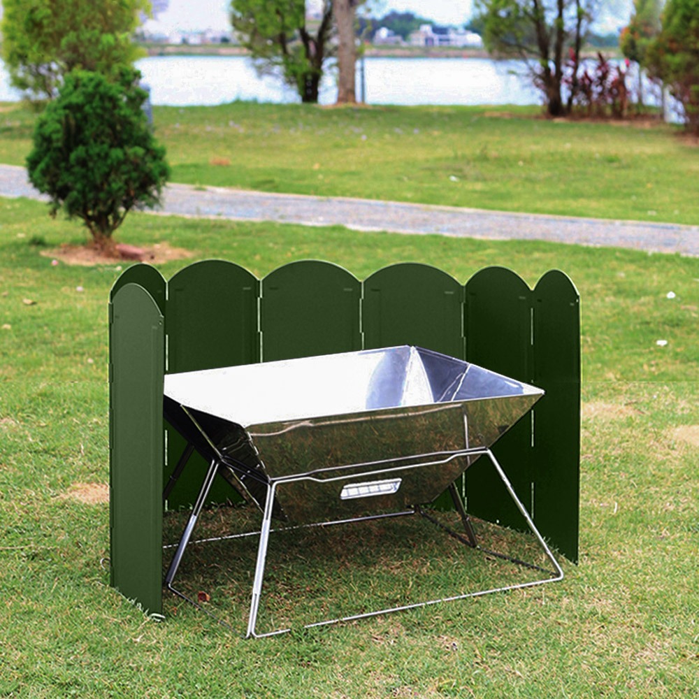 접이식 버너 바람막이 W120 x H40cm 캠핑 가림막