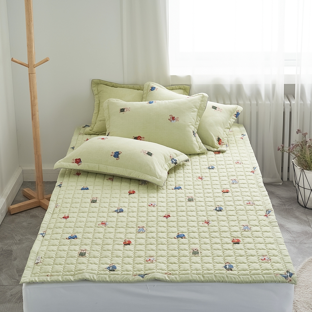 나라데코 키즈 마이크로 워싱 곰돌이 부드러운 침대패드 SS