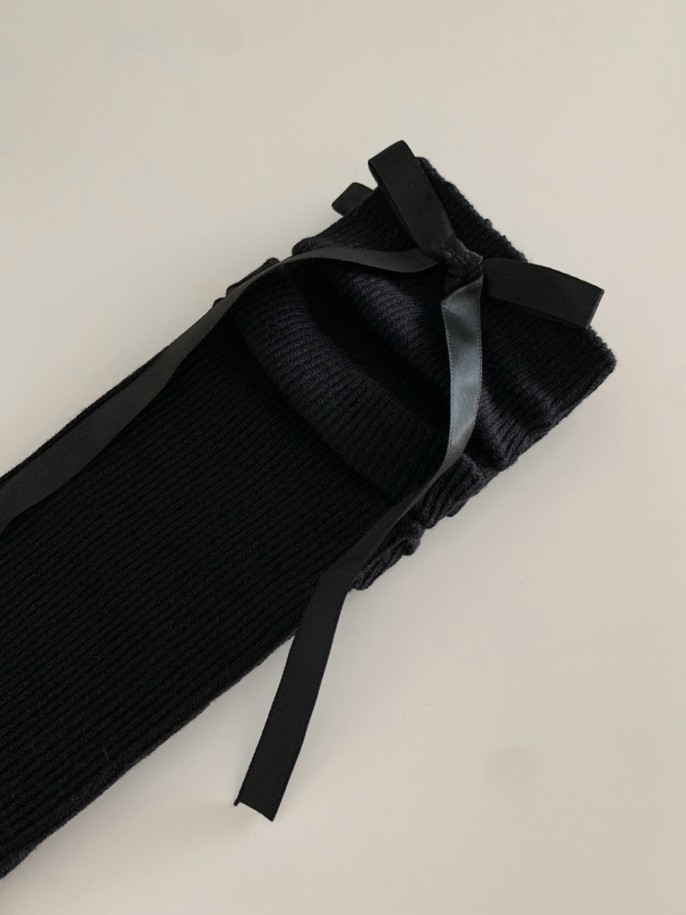 리본골지레그워머 발토시 발레코어 여성 루즈삭스 워머삭스 - 상세 이미지 2