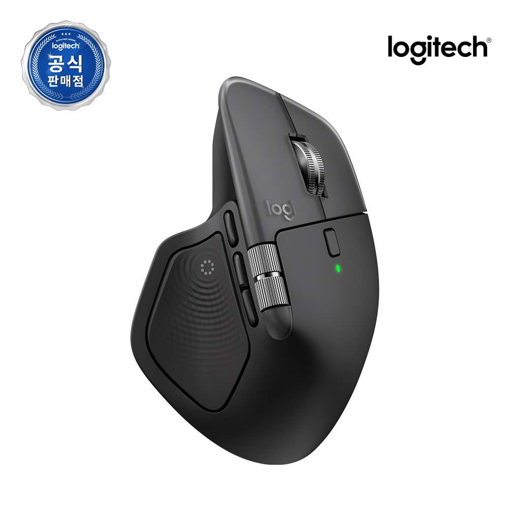 로지텍코리아 MX MASTER 4 FOR MAC 블루투스 무선 마우스 스페이스블랙
