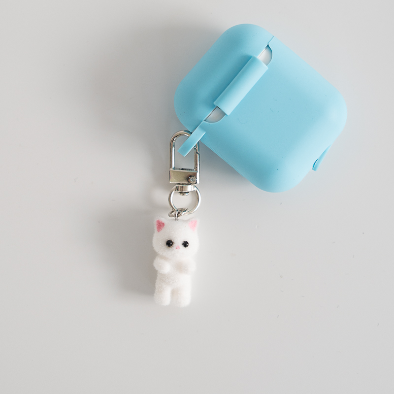 초미니 강아지 비숑 고양이 개구리 토끼 키링 에어팟 휴대폰 백참 - 상세 이미지 3