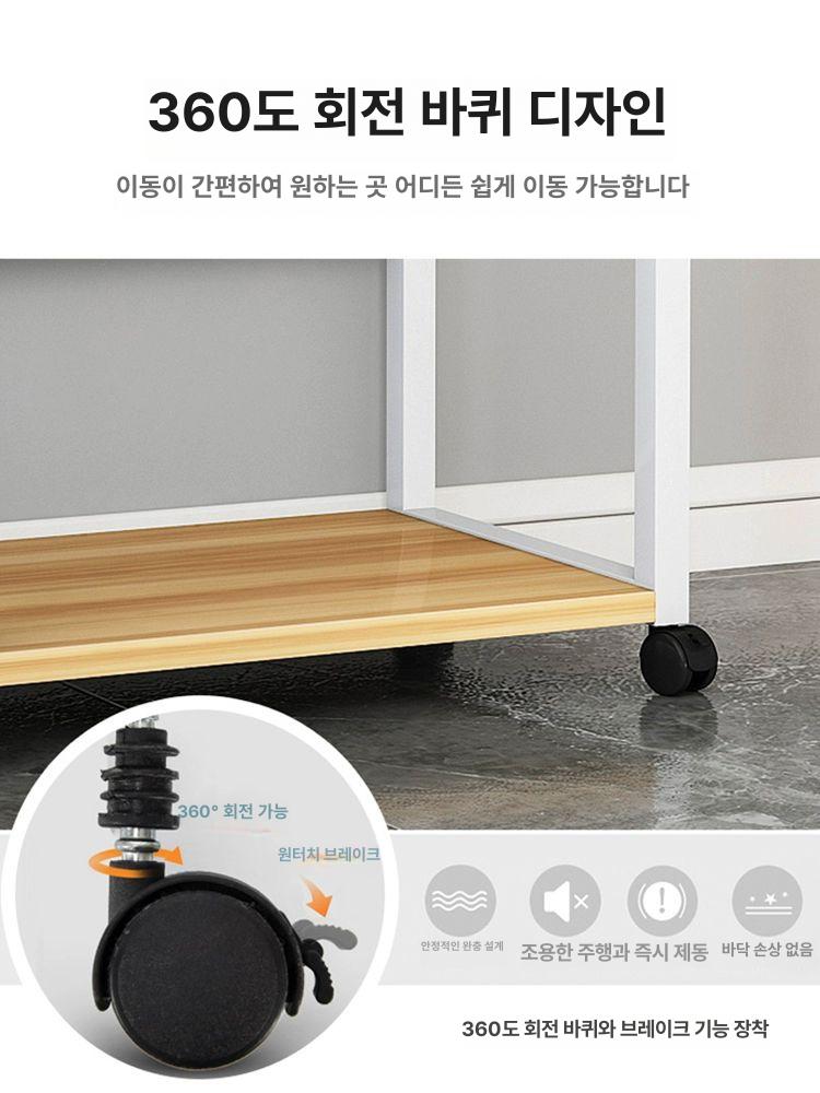 컴퓨터 본체 받침대 테이블 수납장 보관함 보관 컴퓨터본체 확장형 35cm 폭 2단표준 - 상세 이미지 3