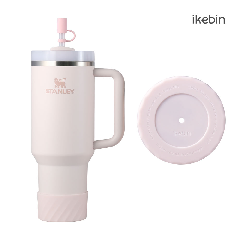 아이크빈 스탠리 호환 텀블러 부츠 바닥 커버 꾸미기 M 887ml 591ml, 로즈쿼츠, 1개 - 상품 이미지