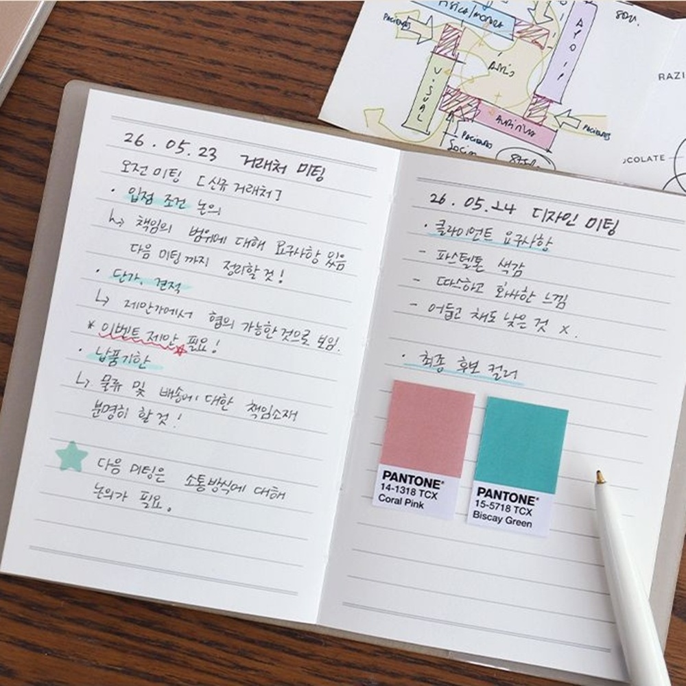 26년 미니 다이어리 2026년 수첩 작은 핸디 다이어리 2026 A6 월간 상세 이미지 7