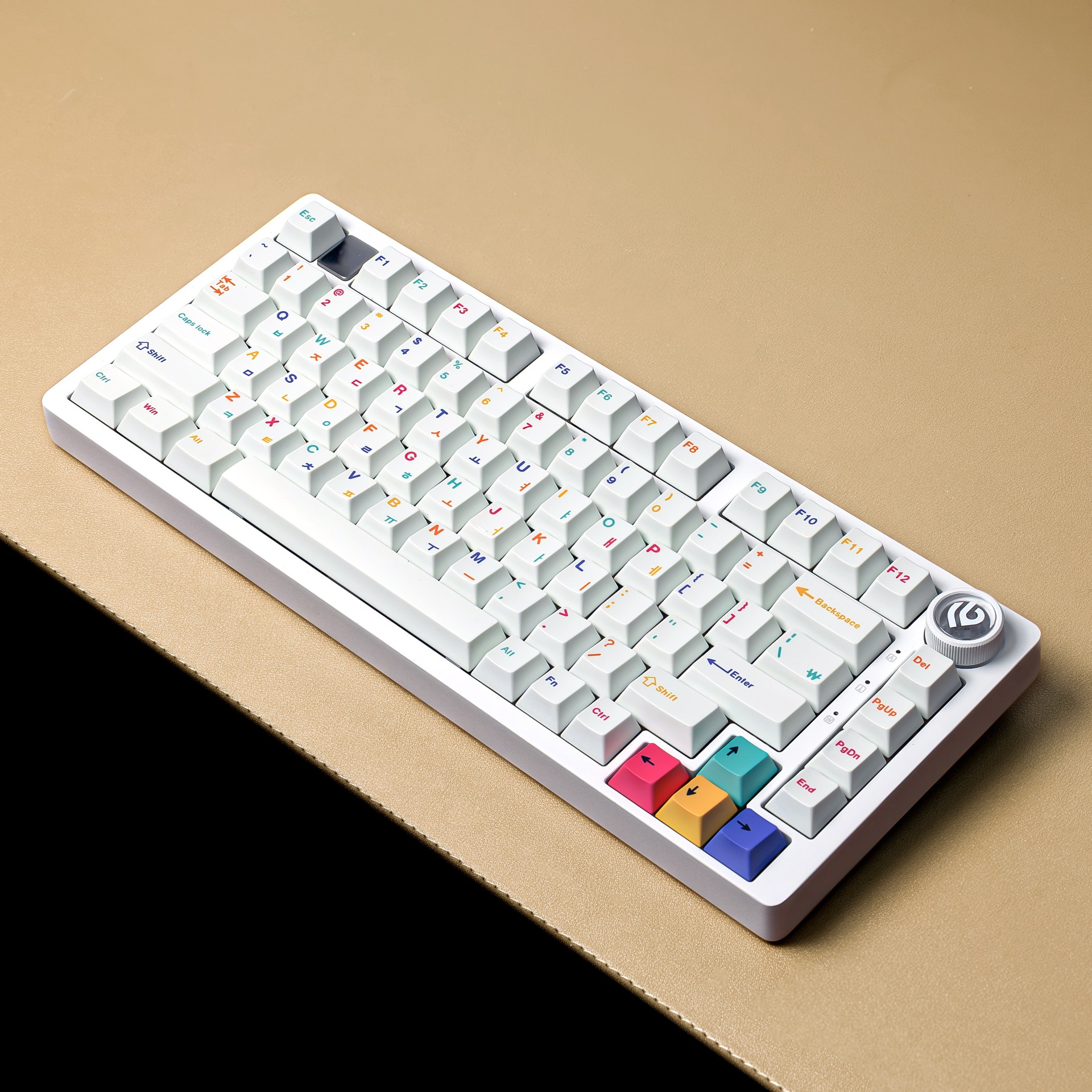 CMYK 화이트 배색 한영키캡 Cherry 염료승화 PBT 체리 기계식키보드 키캡 - 상세 이미지 2