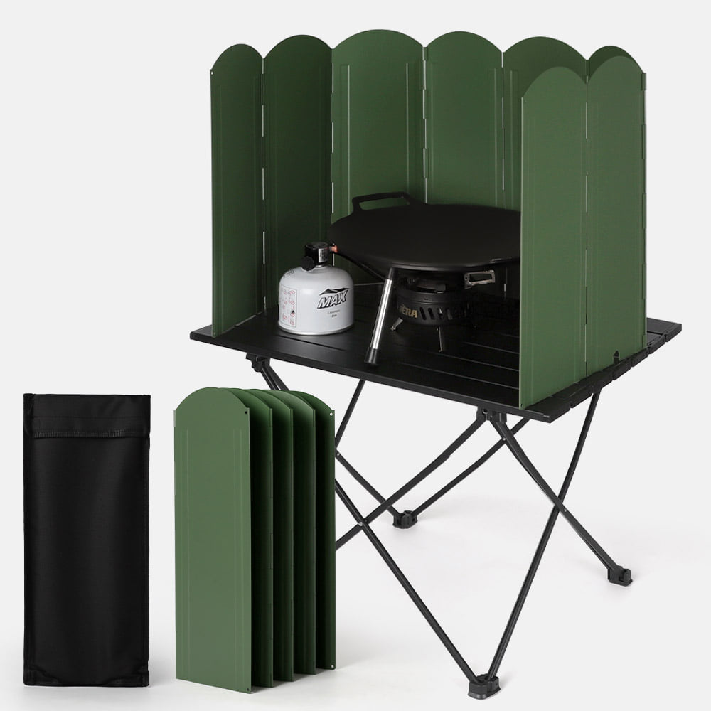 접이식 버너 바람막이 W120 x H40cm 캠핑 가림막