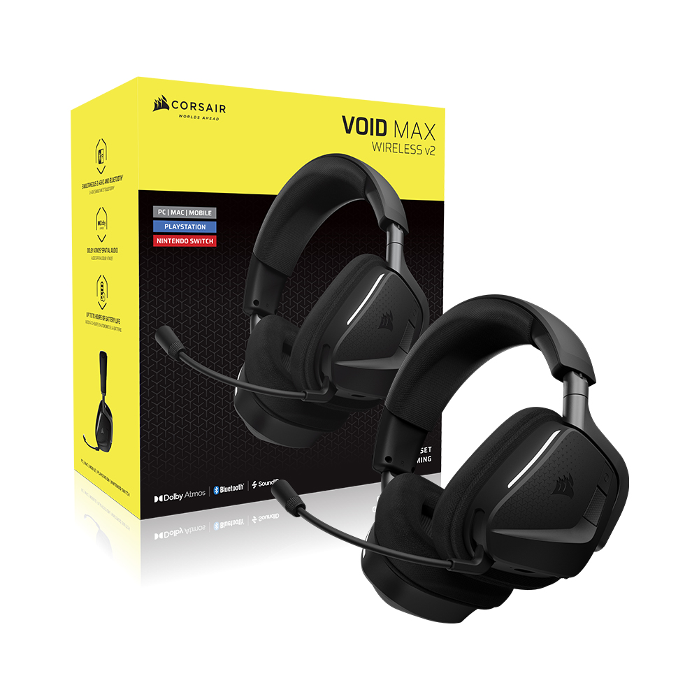 커세어 VOID v2 MAX RGB 무선 게이밍 헤드셋