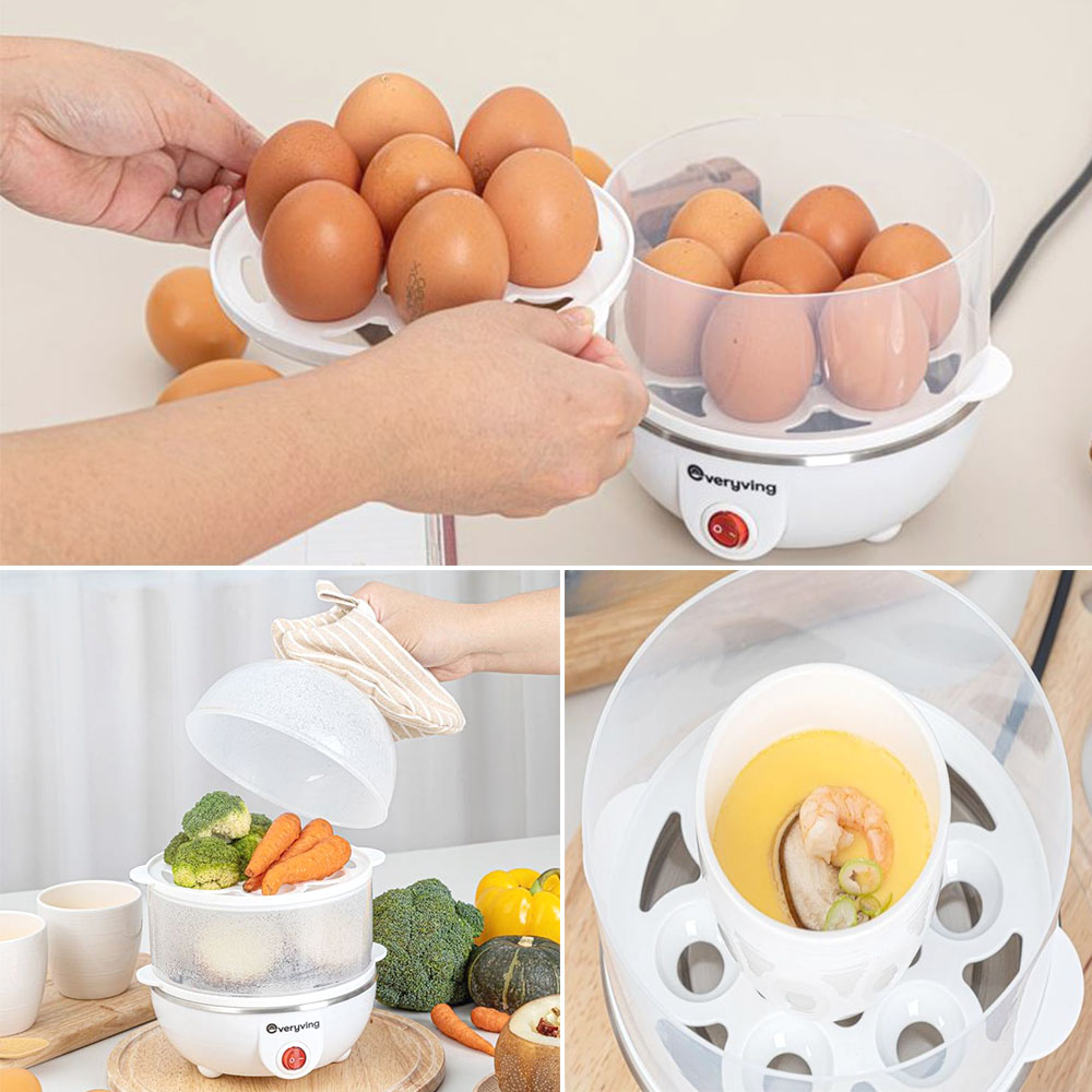 멀티 2단 계란찜기 다용도 호빵 달걀 미니 14구