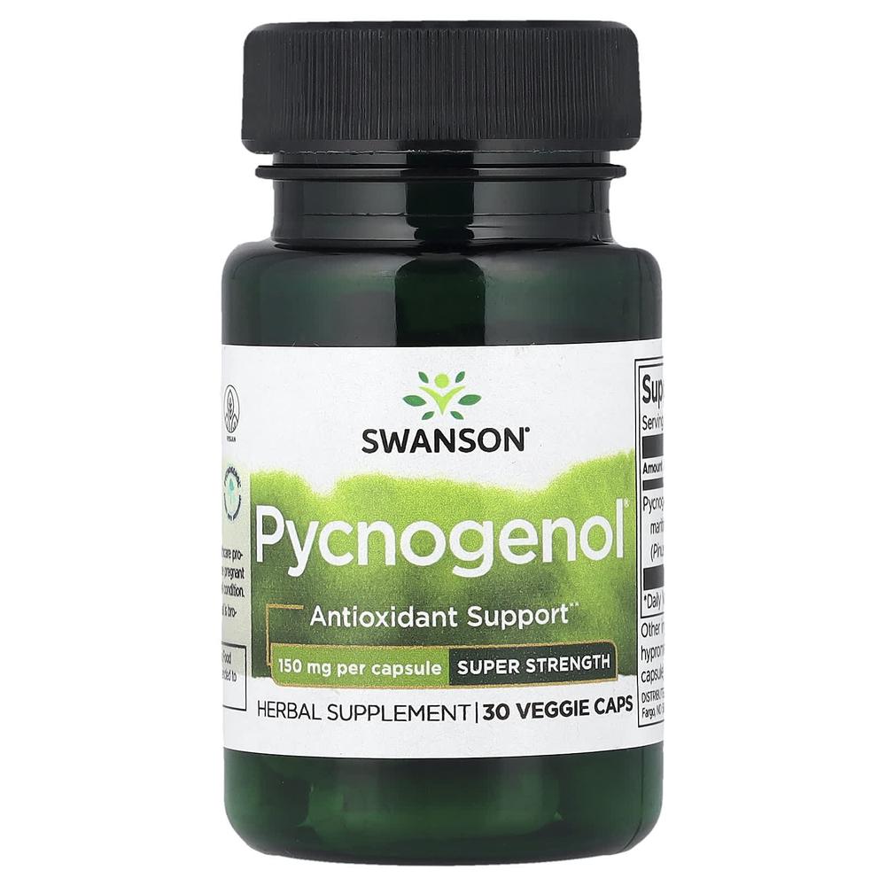 스완슨 피크노제놀 프랑스 해송 소나무 껍질 추출물 150mg Pycnogenol 30정 - 상품 이미지