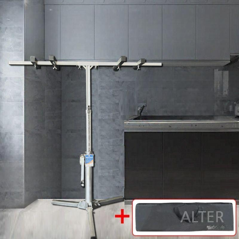 싱크대 지지대 리프트 브래킷 벽걸이 상부장 댐핑 받침대 정밀 1.0m 수납 50cm 스텐 - 상세 이미지 2