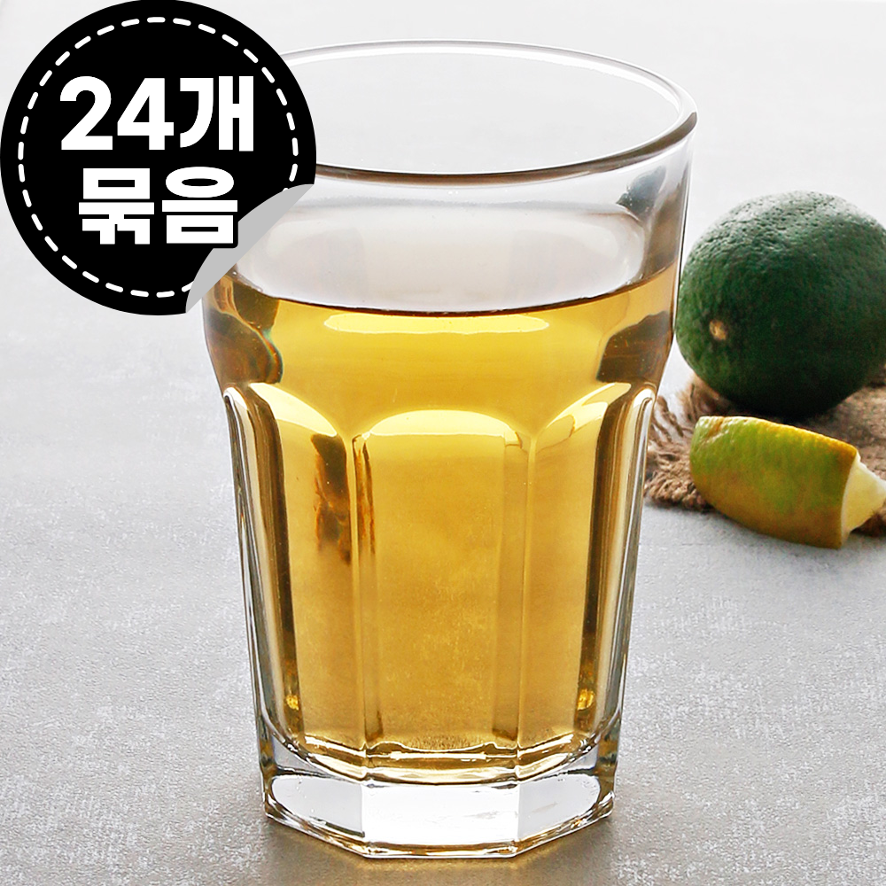 [무료배송] 튼튼한 리비 유리컵 맥주잔 카페 아이스 커피잔 아메리카노컵 414ml, 24개, 15244 - 상품 이미지