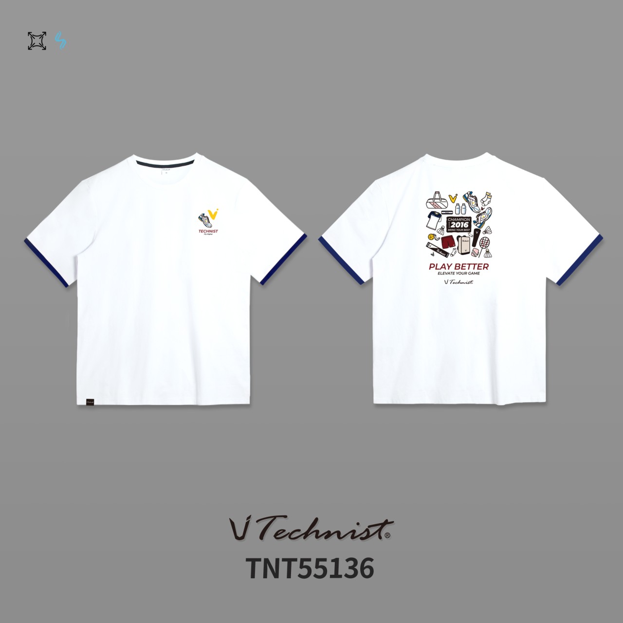 테크니스트 TNT55136 데일리웨어 남여공용 운동복 배드민턴 탁구 스쿼시 스포츠웨어 - 상세 이미지 2