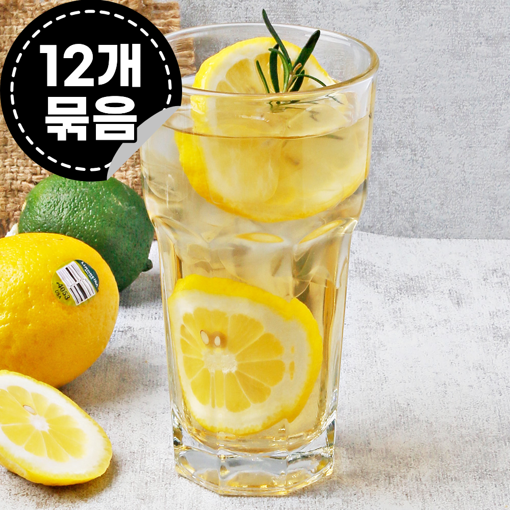 [무료배송] 튼튼한 리비 맥주잔 아이스 커피잔 아메리카노컵 355ml, 12개, 15235 - 상품 이미지