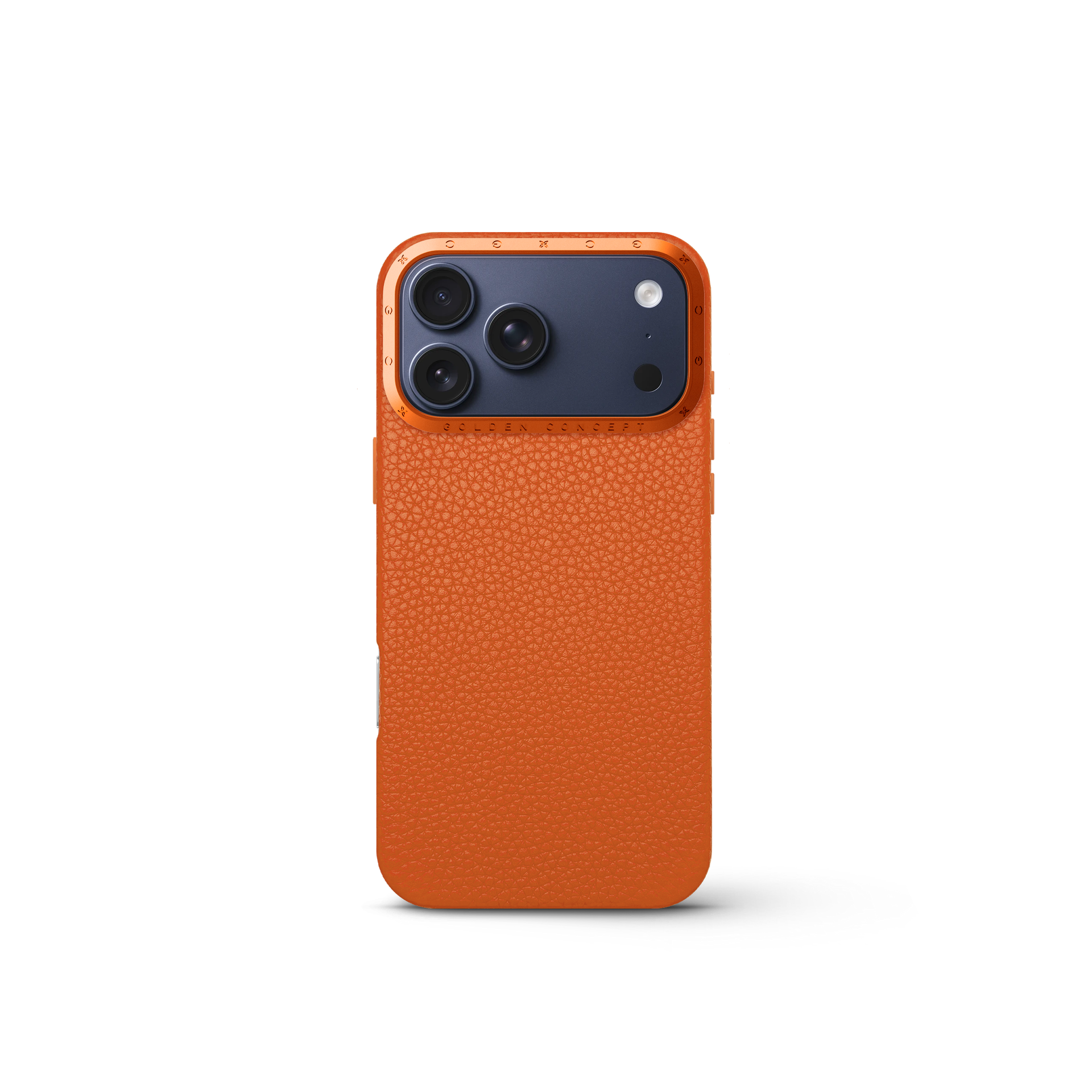 골든컨셉 아이폰17 케이스 - Full Grain Leather - Orange - 상세 이미지 3