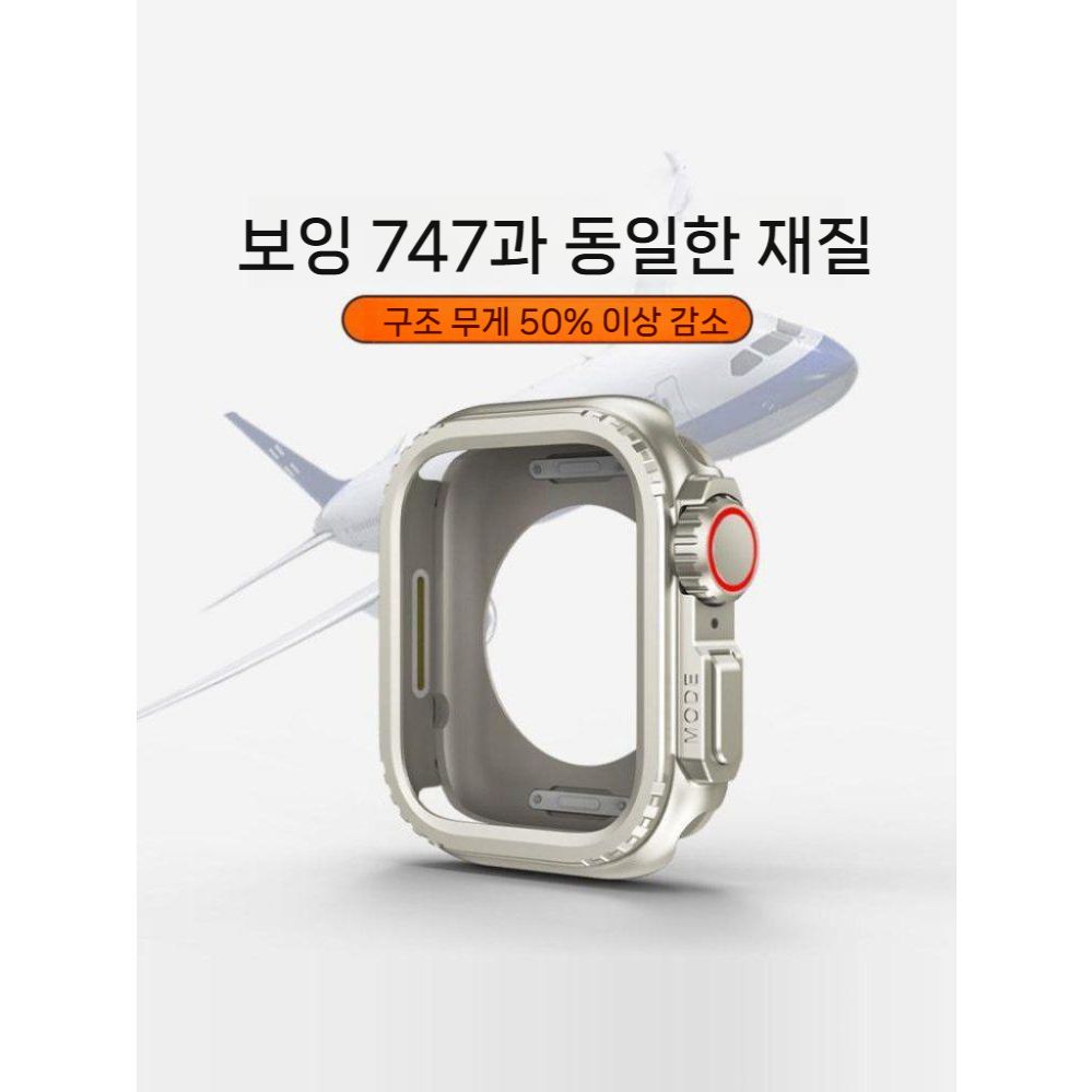 애플워치11 울트라3 se3 액정 보호 케이스 메탈 티타늄 풀커버 - 상세 이미지 2