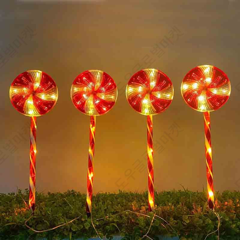 크리스마스 야외조명 장식 트리 태양광 LED 야외 방수 무드등 감성 인테리어 라이트 파티 소품 빛축제 경관조명 대형 겨울 눈사람 디자인 - 상세 이미지 4
