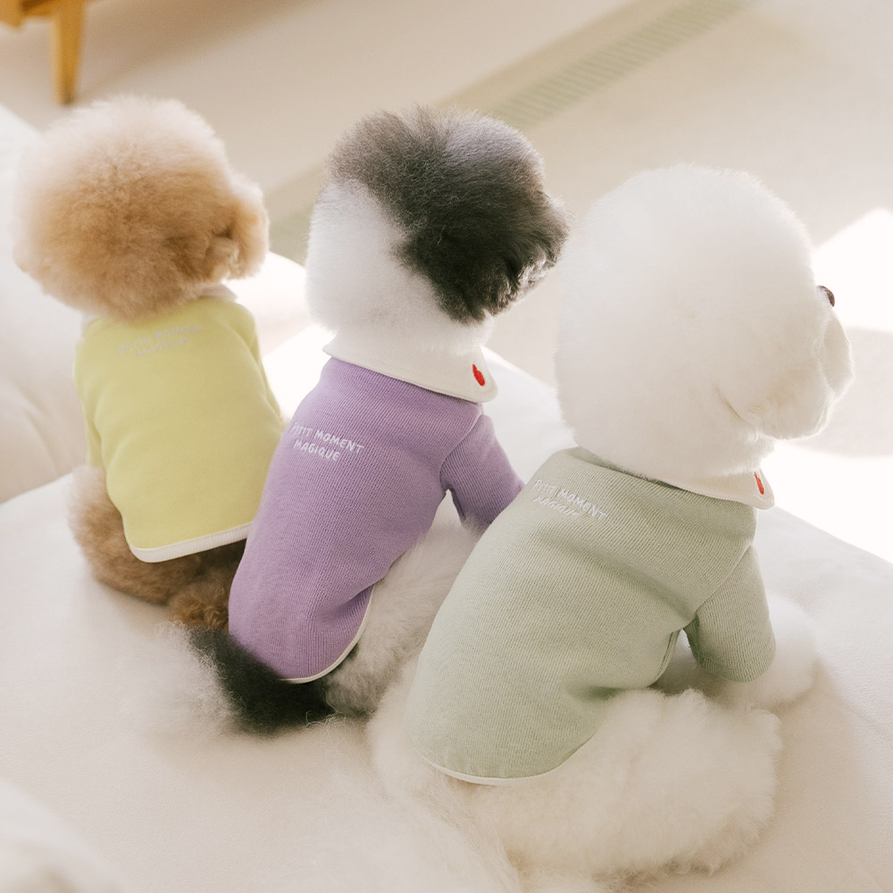 강아지겨울옷 강아지 애견 가디건 점퍼 하트퐁 이미지 7
