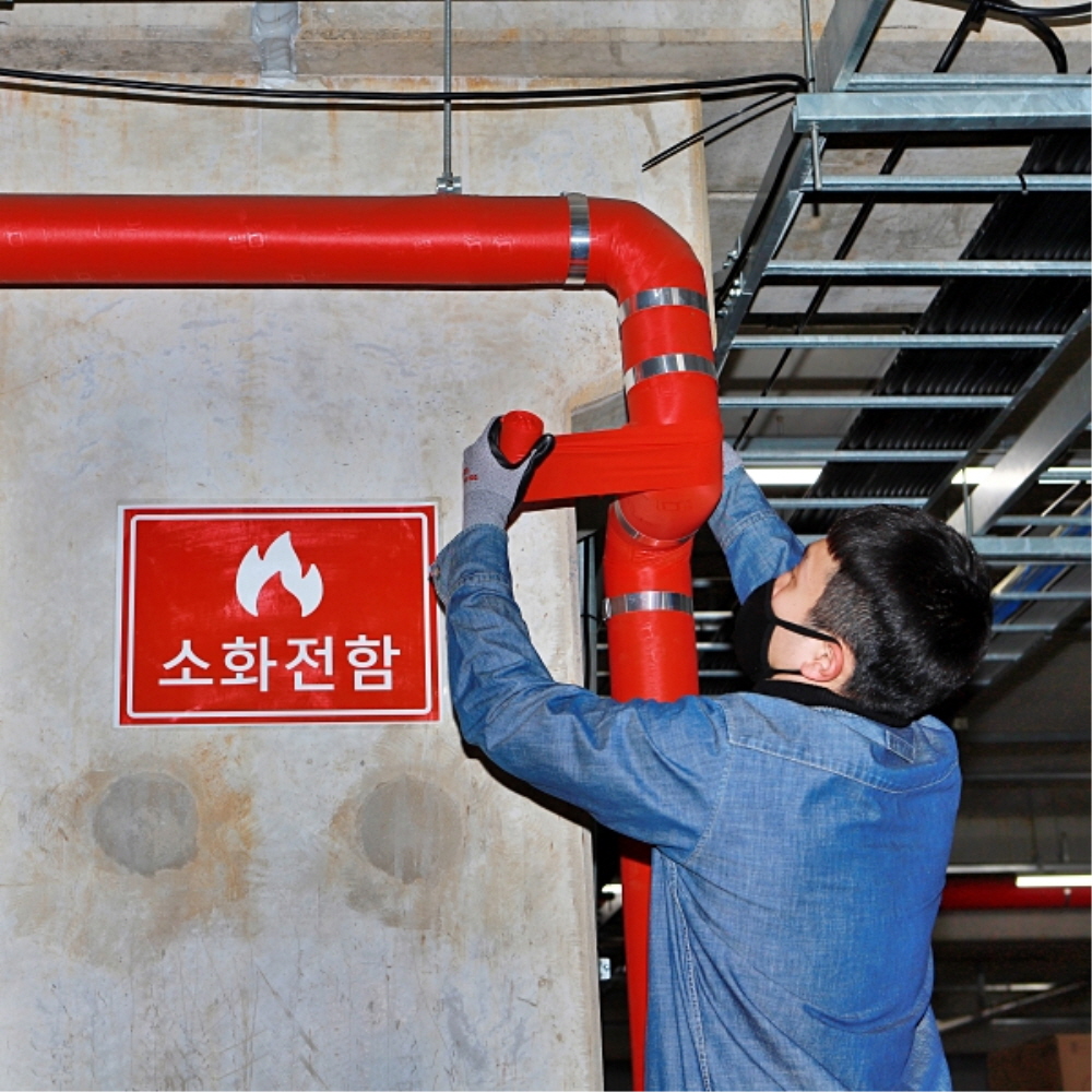 PVC 설비 배관 보온 매직 테이프 110mm 13M 두원 - 상세 이미지 3