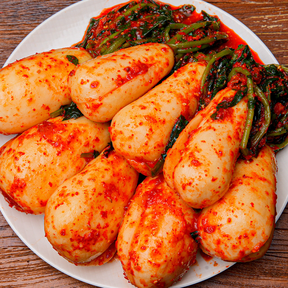 전라도  여수 돌산 갓김치 1kg ( 배추,파  열무, 총각김치, 고들빼기, 깍두기) HACCP 이미지 8