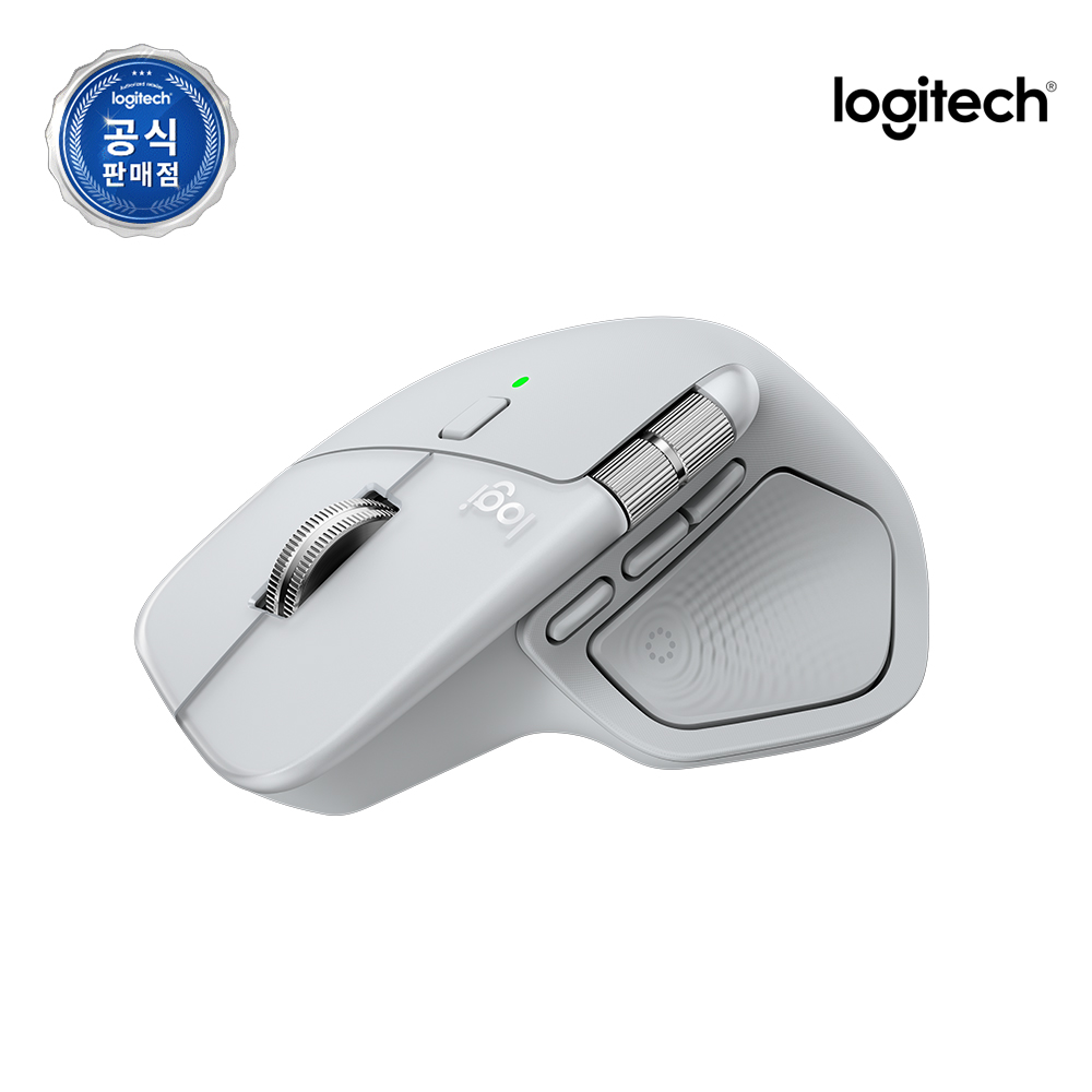 로지텍코리아 MX MASTER 4 FOR MAC 블루투스 무선 마우스 화이트실버