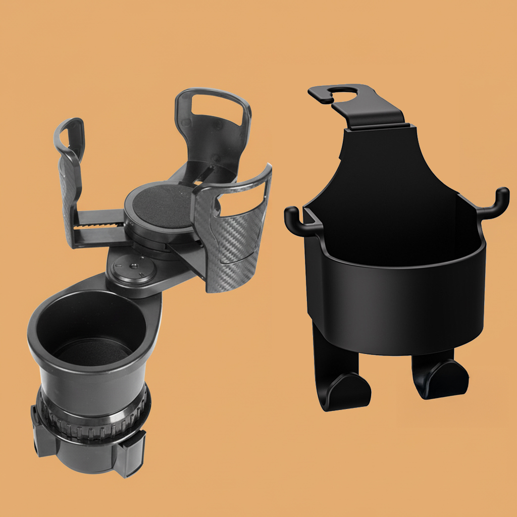 차량용 자동차 뒷자석 앞자석 더블 큰 거치대 2단 컵홀더 트레이 1+1