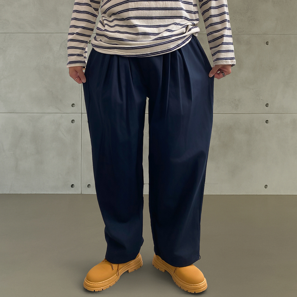 1+1 남자 면 치노 워크 테이퍼드핏 가을 팬츠 - 상세 이미지 3