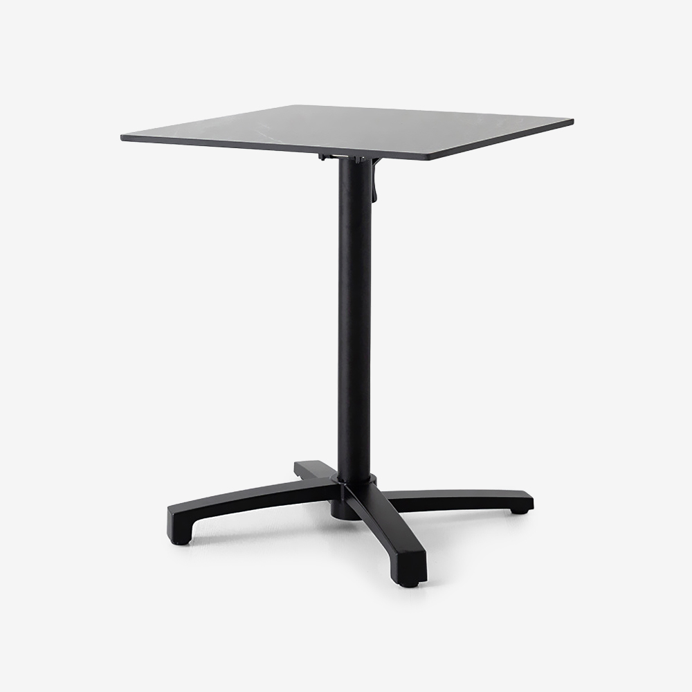 라네트 사각테이블 6060 HPL C형 600mm, 블랙 5570.7419 - 메인 이미지