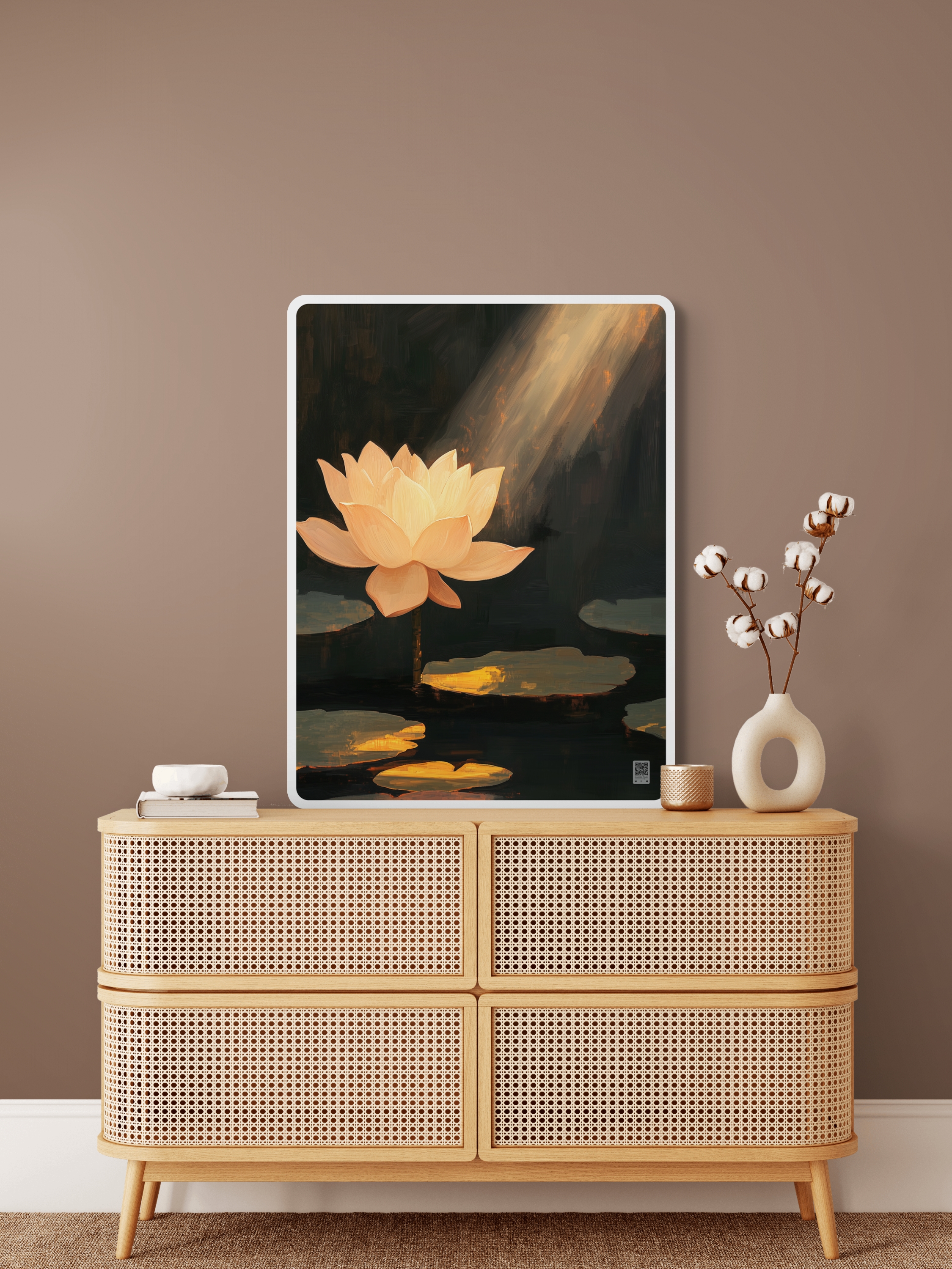 액자테이블 연꽃 소형 사이드 소파 침대 이동식 접이식 테이블