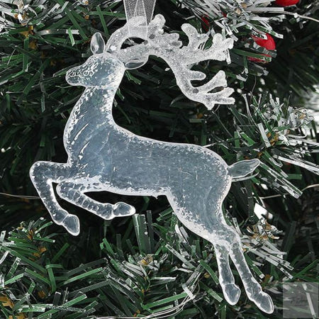 더진정 트리 오너먼트 4p 빛나는사슴 트리오너먼트세트 크리스마스장식