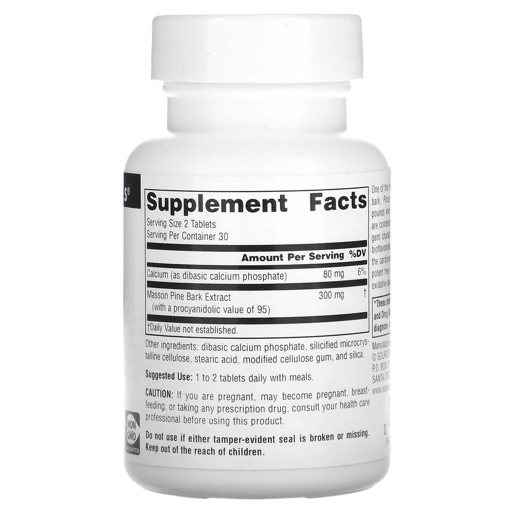 소스내츄럴스 소나무 껍질 추출물 150mg 60정 (2개) - 상세 이미지 3