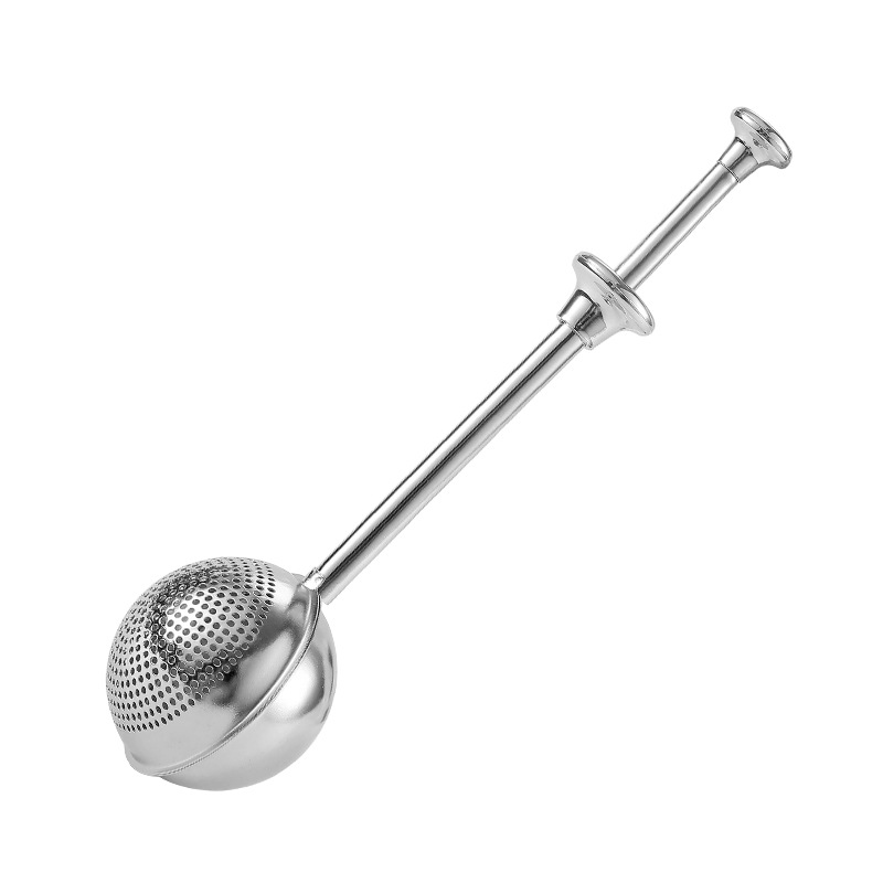 코코아 파우더 홈베이킹 뿌리기 도구 슈가파우더 밀가루 긴 손잡이 10cm 분말 체 - 상품 이미지