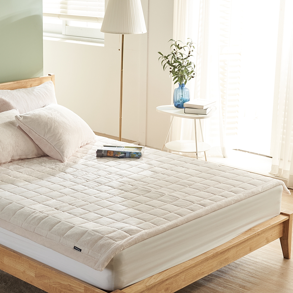 나라데코 5mm 극세사 고밀도 따뜻한 겨울 밴딩 침대패드 SS