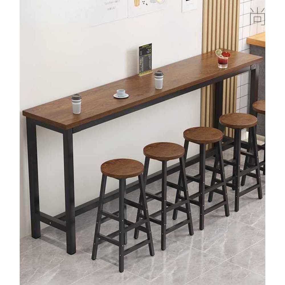 원목 아일랜드 식탁 바테이블 주방 인테리어 가구 100x30x105cm - 상품 이미지