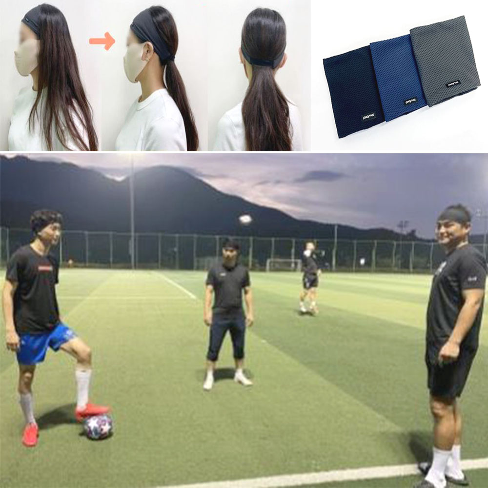스포츠 메쉬 헤어밴드 세안 등산 머리띠 - 메인 이미지