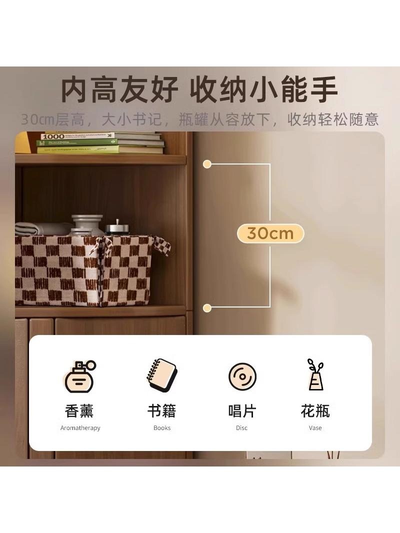 모서리장식장 엔틱 틈새 삼각 코너장 진열장 유럽식 우드 선반 책장 - 상세 이미지 3