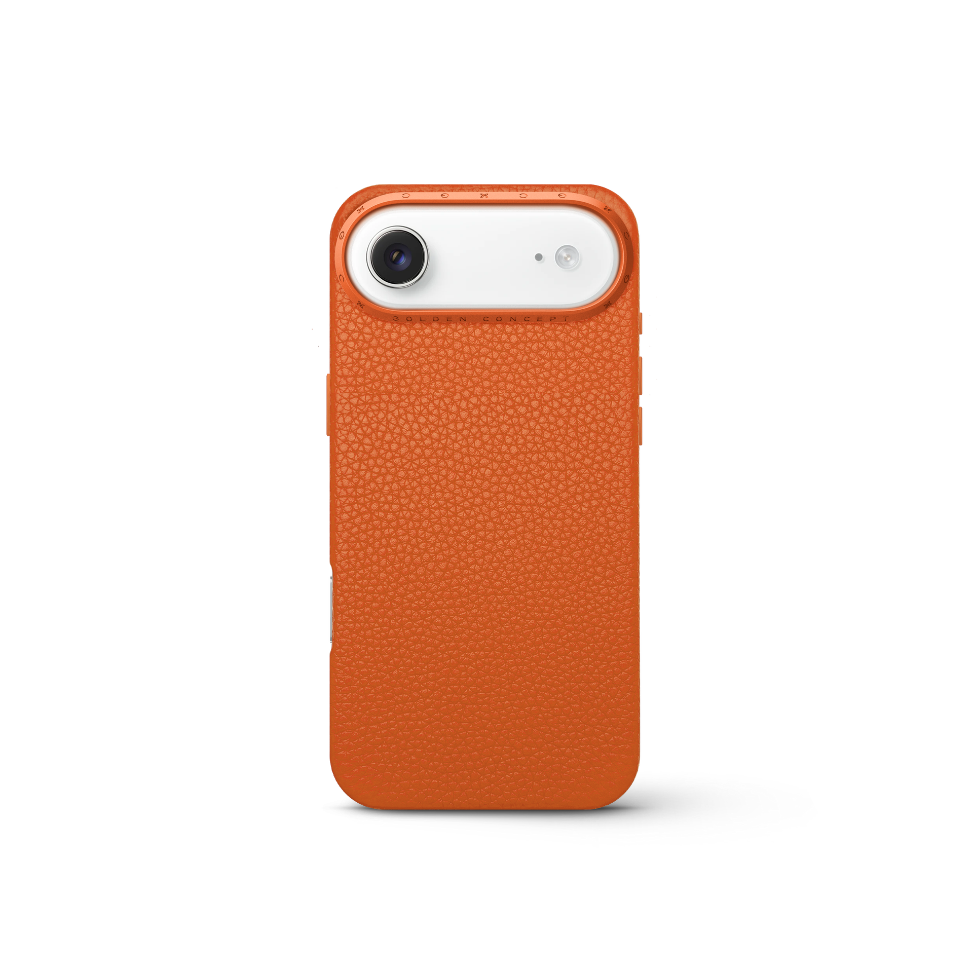 골든컨셉 아이폰17 케이스 - Full Grain Leather - Orange 이미지 7