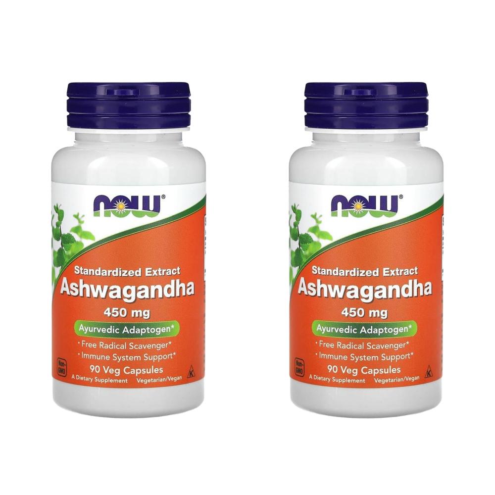 나우 아슈와간다 추출물 450mg Ashwagandha 90정 (2개) - 상품 이미지