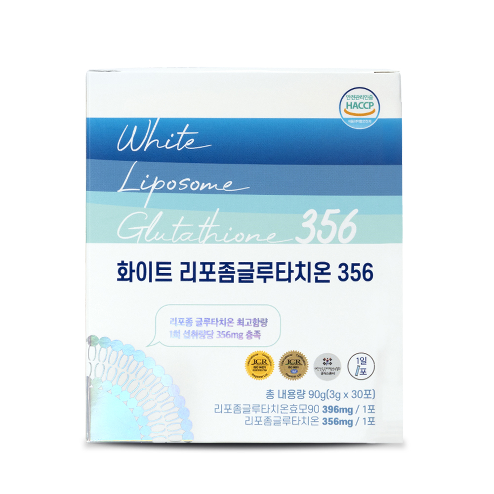 백세식품 리포좀글루타치온 화이트356 히알루론산 피쉬콜라겐 레몬맛 30포, 1개 - 메인 이미지