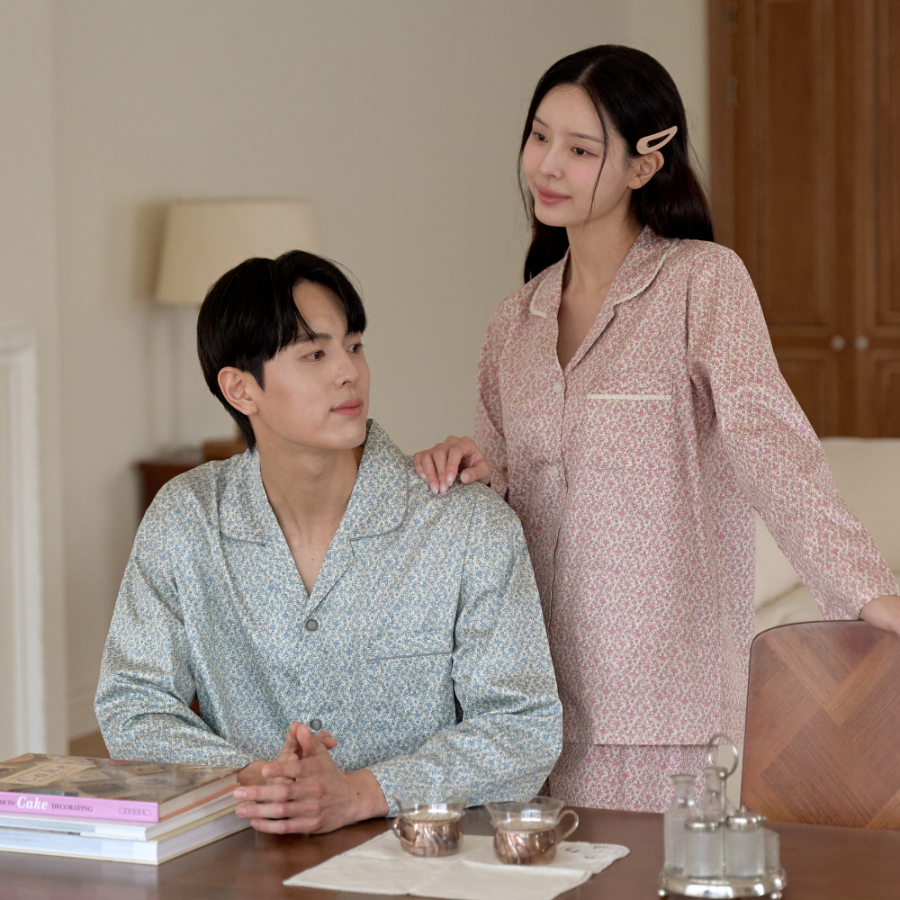 국산 잠옷 왈츠 순면 잠옷 신혼 부부 커플 잠옷 브랜드 - 메인 이미지