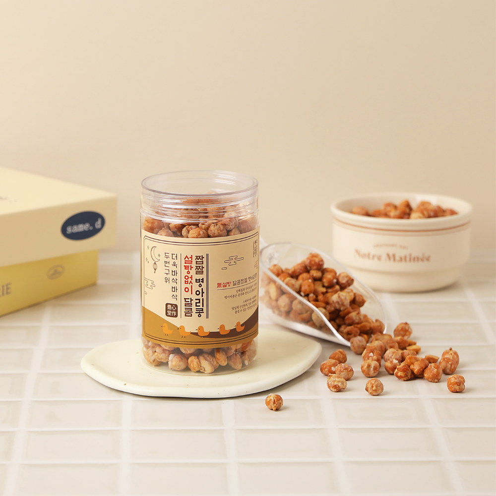 풍심당 두번 구운 바삭한 무설탕 달콤짭짤 병아리콩 (120g)  무설탕 글루텐프리 비건 건강 간식 - 상세 이미지 2