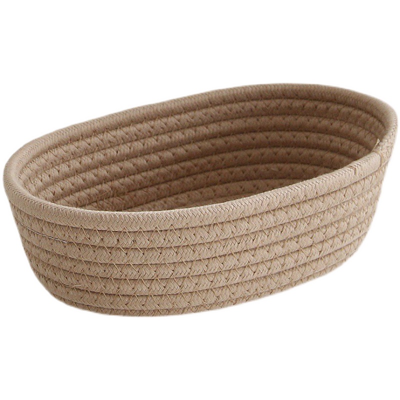 라탄 요람 라탄바구니 기념일 셀프촬영 바스켓 소품 크림화이트 소형 23x13x7cm - 상세 이미지 5