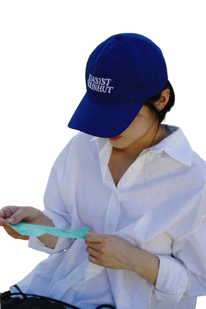 밋미 모자 볼캡 mitmie cotton ball cap - autumn blue - 상세 이미지 2